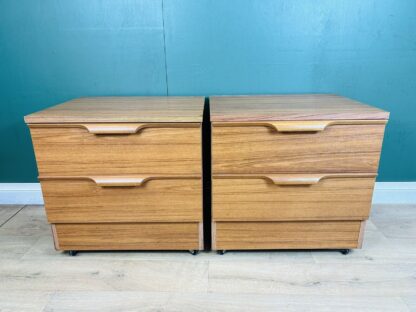 Mid Century Pair Of Two Bedside Cabinets By Austinsuite - Image 7