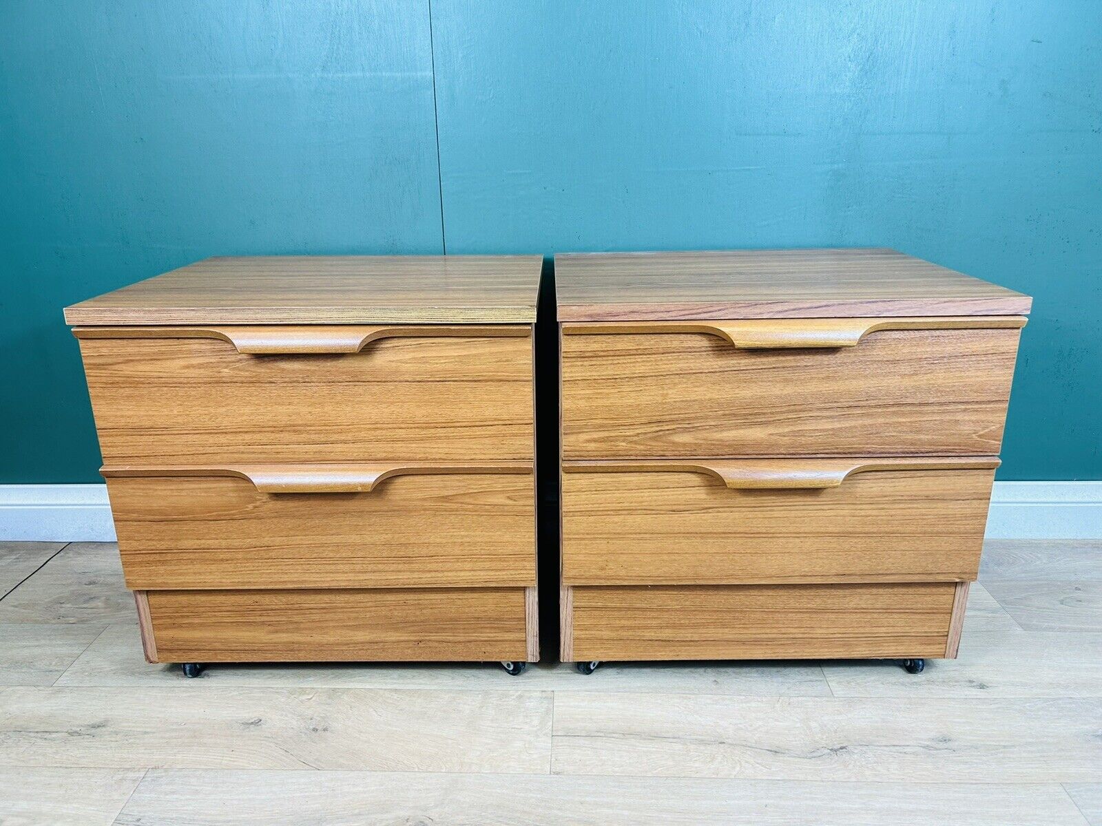 Mid Century Pair Of Two Bedside Cabinets By Austinsuite