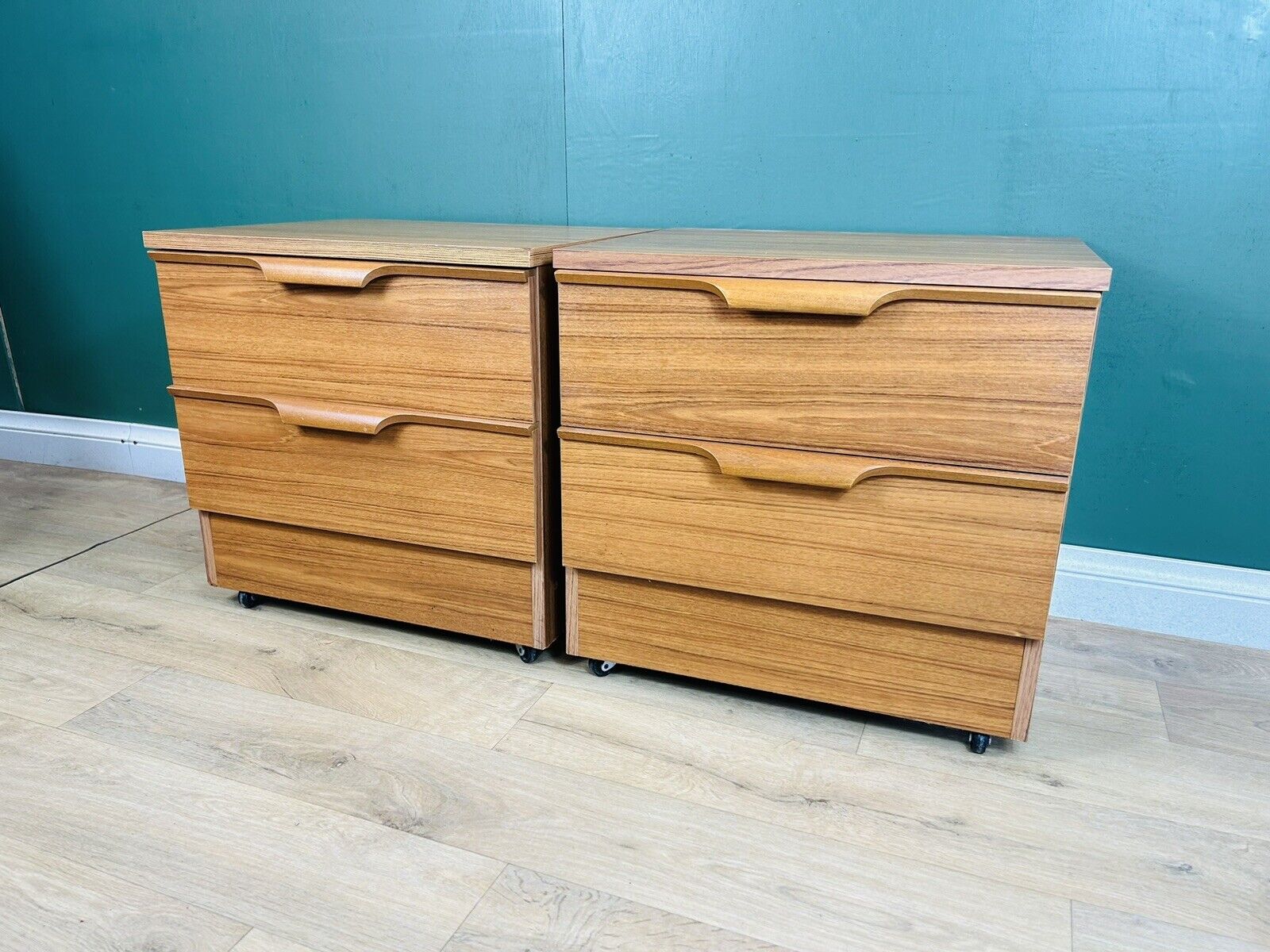 Mid Century Pair Of Two Bedside Cabinets By Austinsuite