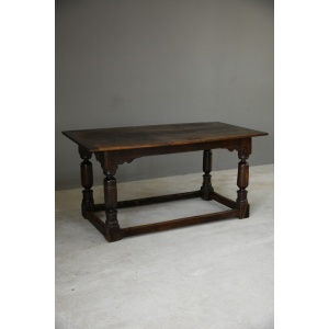 Rustic Antique 18th Century Oak Refectory Dining Table