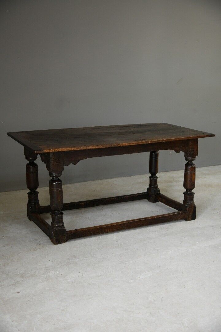 Rustic Antique 18th Century Oak Refectory Dining Table