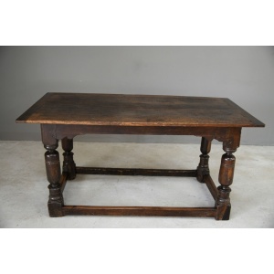 Rustic Antique 18th Century Oak Refectory Dining Table