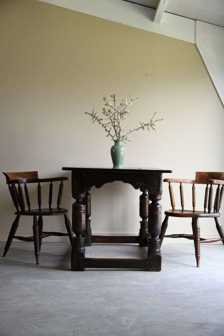 Rustic Antique 18th Century Oak Refectory Dining Table