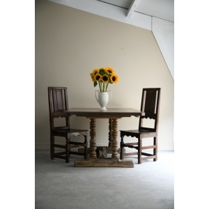 Rustic Oak Rectangular Refectory Dining Table