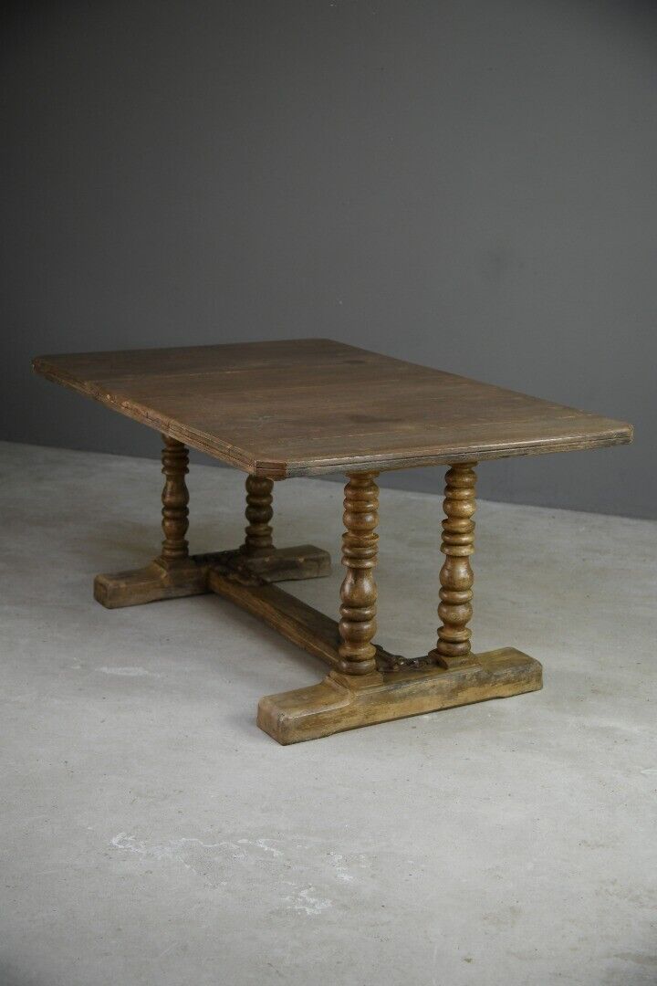 Rustic Oak Rectangular Refectory Dining Table