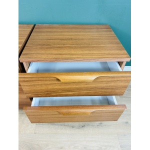 Mid Century Pair Of Two Bedside Cabinets By Austinsuite