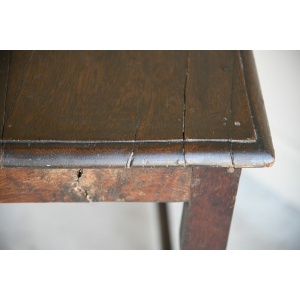 Antique Rustic Oak Side Occasional Table