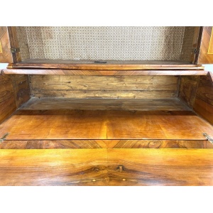 18th Century, Dutch Inlaid / Marquetry, Walnut Bookcase Bureau