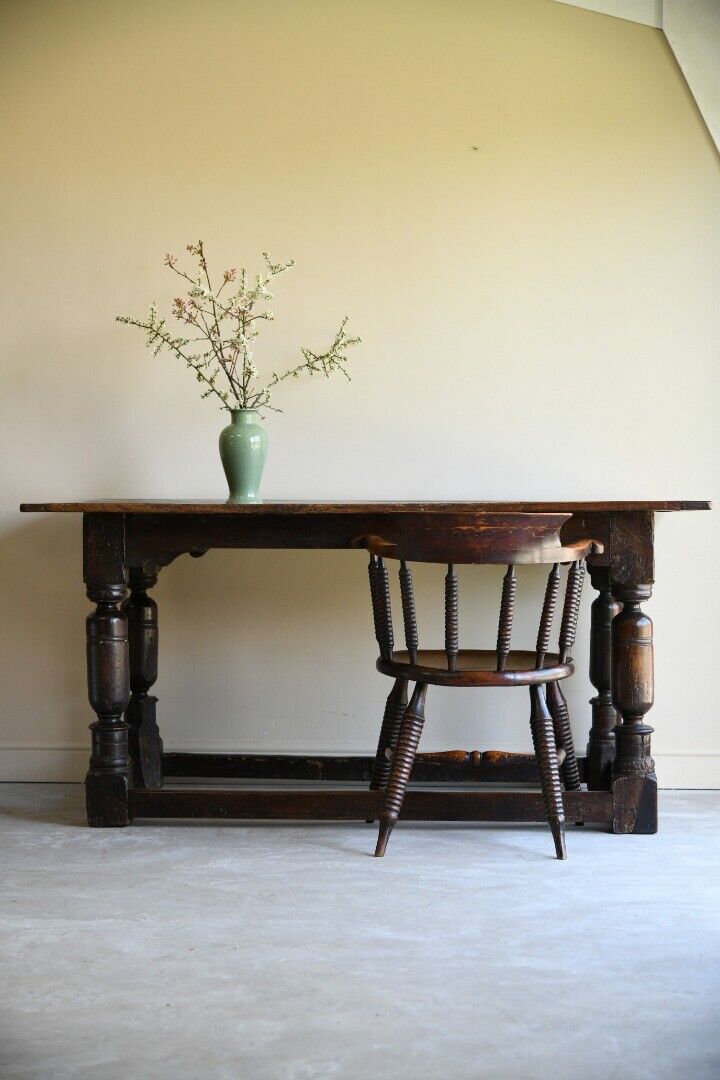 Rustic Antique 18th Century Oak Refectory Dining Table