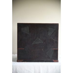Antique Japanese Table Top Cabinet Storage Drawers