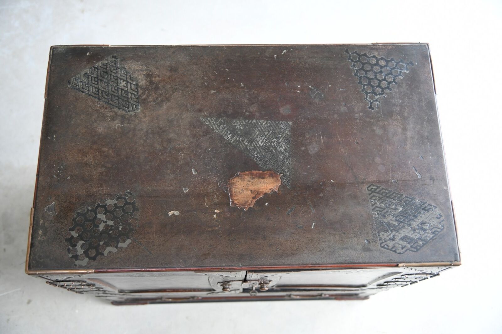 Antique Japanese Table Top Cabinet Storage Drawers