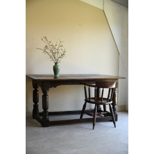 Rustic Antique 18th Century Oak Refectory Dining Table