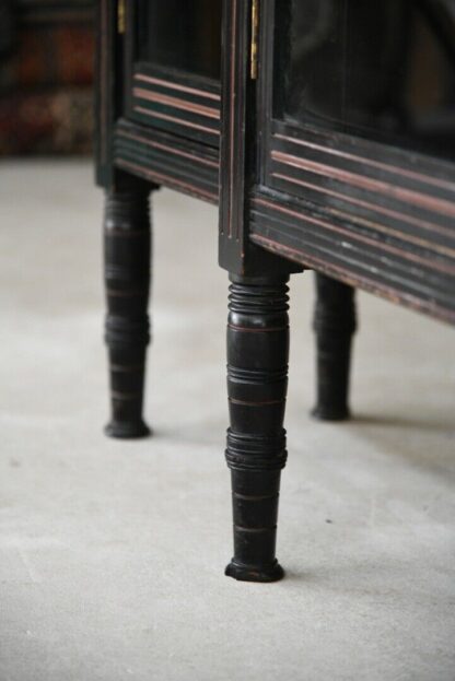 Antique Victorian Aesthetic Movement Glazed Side Cabinet - Image 7
