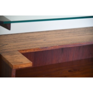 Freestanding Retro Teak Home Cocktail Bar