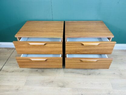 Mid Century Pair Of Two Bedside Cabinets By Austinsuite - Image 2