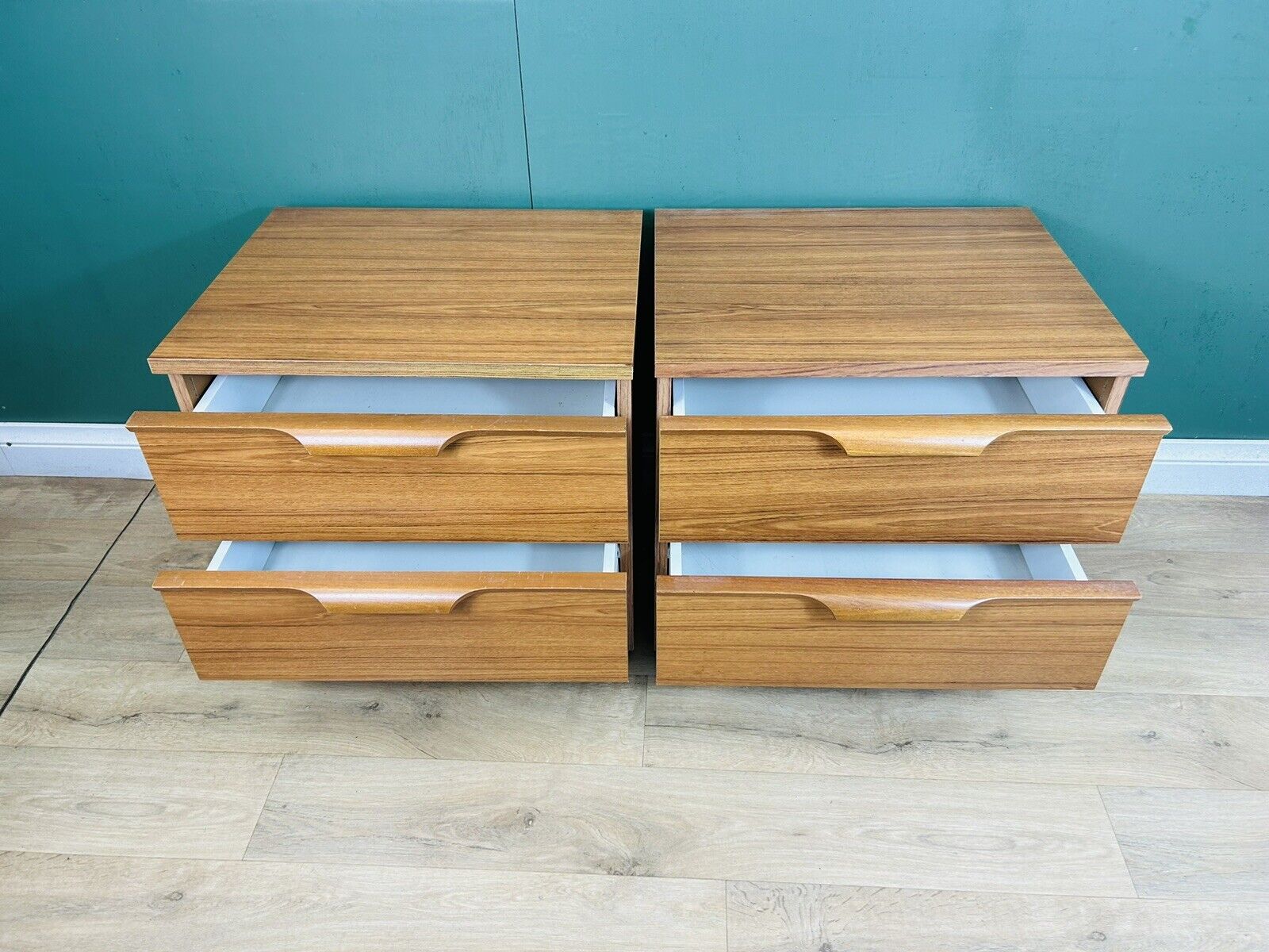 Mid Century Pair Of Two Bedside Cabinets By Austinsuite