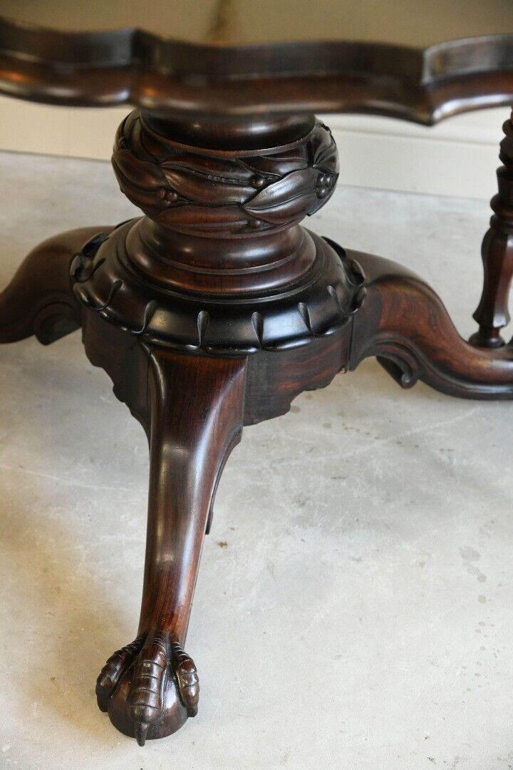 William IV Antique Rosewood Tilt Top Dining Table