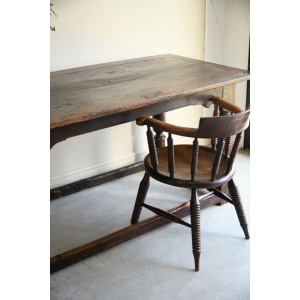 Rustic Antique 18th Century Oak Refectory Dining Table