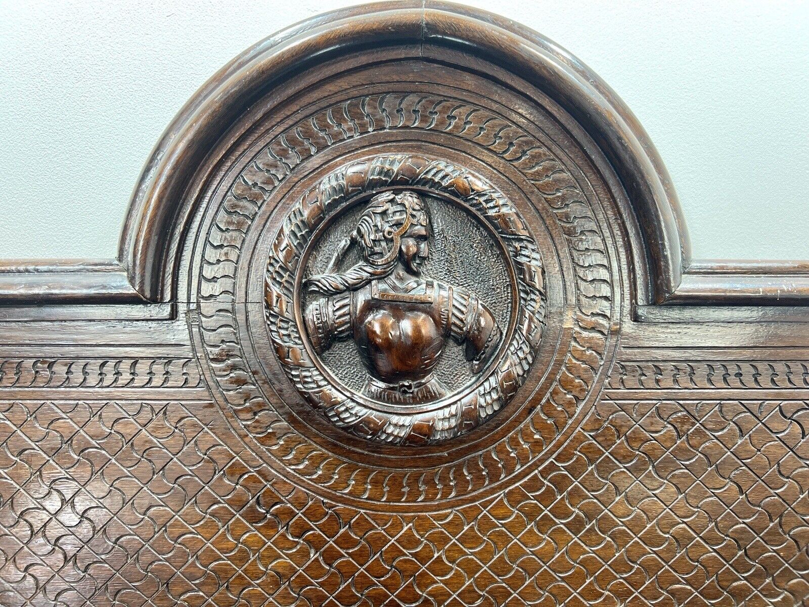 A Large Elizabethan Revival, Lion Mask Carved Console / Serving Table
