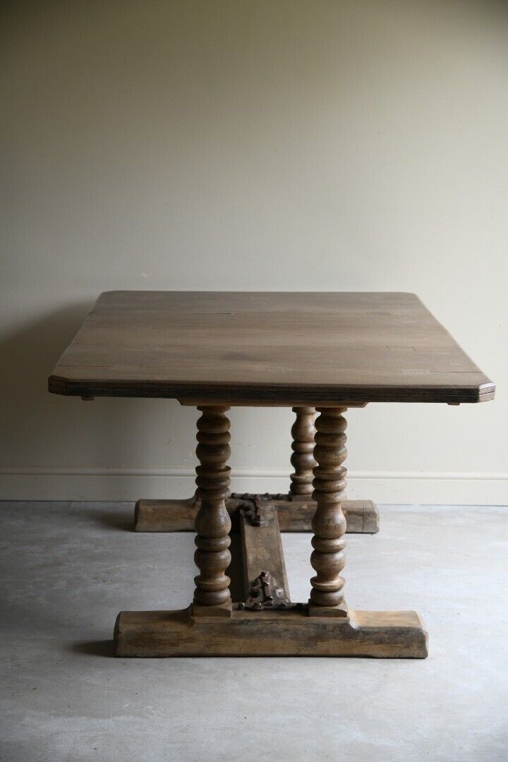 Rustic Oak Rectangular Refectory Dining Table