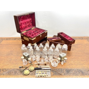 Early 19th Century, George IV Rosewood & Brass Campaign Style Apothecary Box