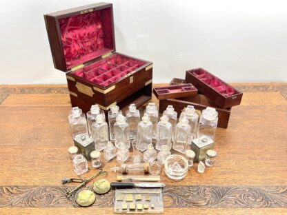Early 19th Century, George IV Rosewood & Brass Campaign Style Apothecary Box - Image 12