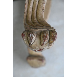 Oriental Jewelled Carved Wooden Coffee Table