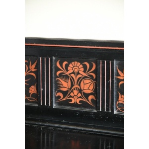 Antique Victorian Aesthetic Movement Glazed Side Cabinet