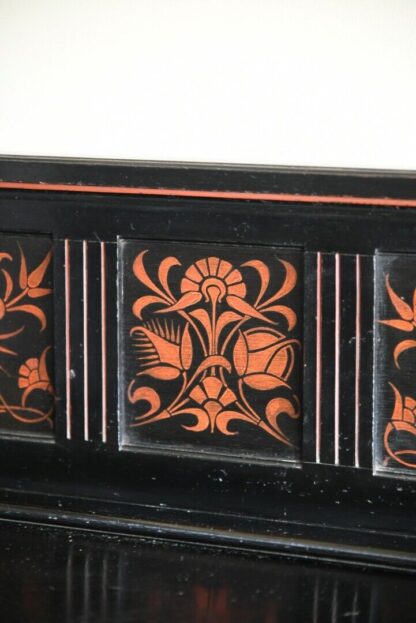 Antique Victorian Aesthetic Movement Glazed Side Cabinet - Image 10