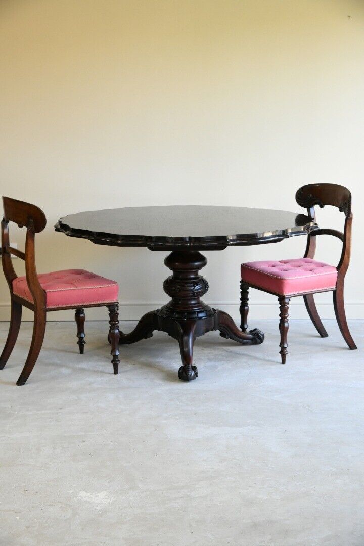 William IV Antique Rosewood Tilt Top Dining Table