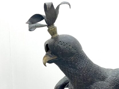 Bronze Falcon, Perched Upon a Falconers Glove - In The Manner of Gallo - Image 9