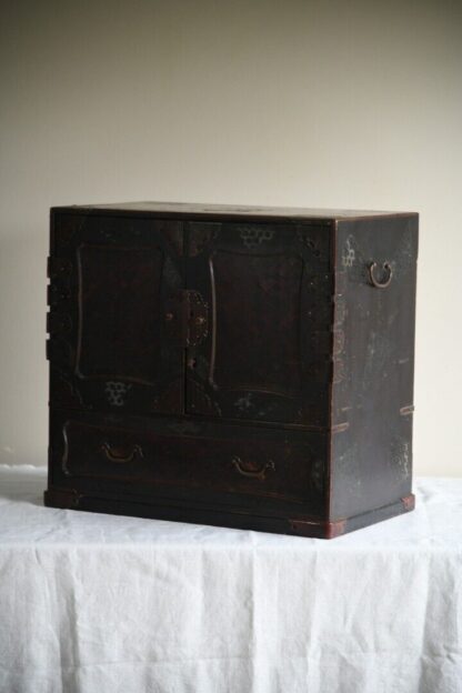 Antique Japanese Table Top Cabinet Storage Drawers - Image 6