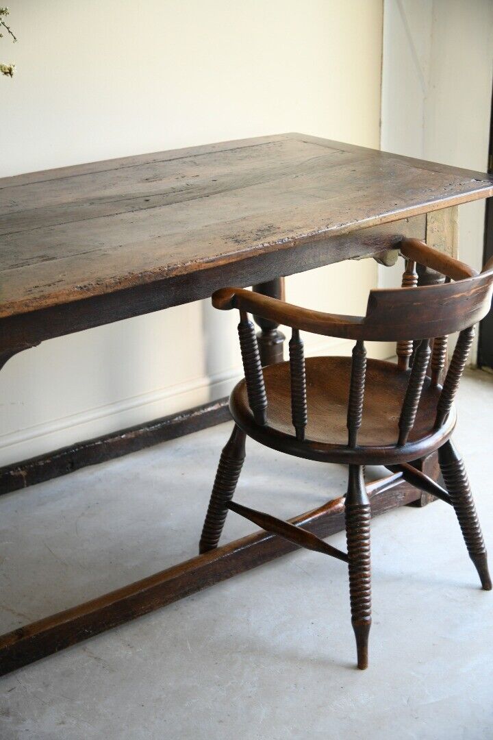 Rustic Antique 18th Century Oak Refectory Dining Table