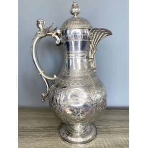 Stunning 4 Piece Silver Tea Set By George & Michael Crichton, Edinburgh 1876/77