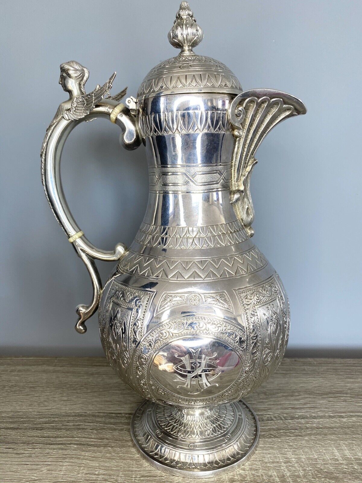 Stunning 4 Piece Silver Tea Set By George & Michael Crichton, Edinburgh 1876/77