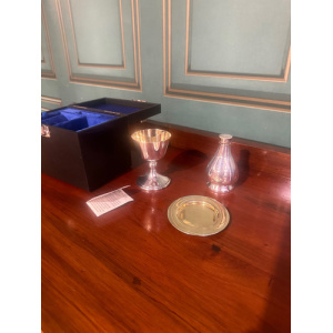 Travelling Plated Holy Communion Set