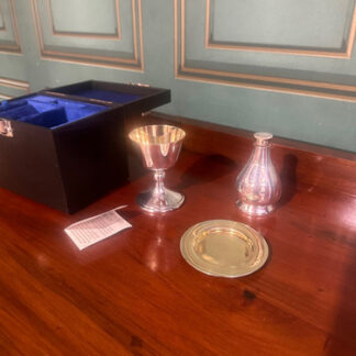 Travelling Plated Holy Communion Set