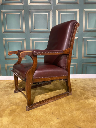 Vintage Medical Examination Armchair With Adjustable Foot Rest