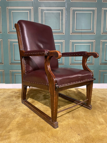 Vintage Medical Examination Armchair With Adjustable Foot Rest