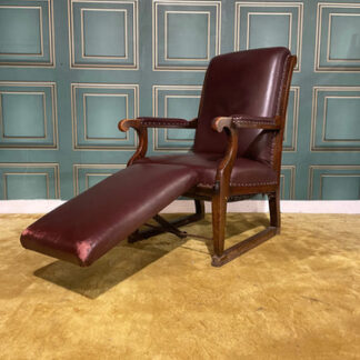 Vintage Medical Examination Armchair With Adjustable Foot Rest