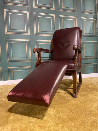 Vintage Medical Examination Armchair With Adjustable Foot Rest