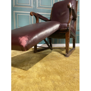 Vintage Medical Examination Armchair With Adjustable Foot Rest