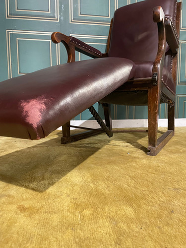 Vintage Medical Examination Armchair With Adjustable Foot Rest