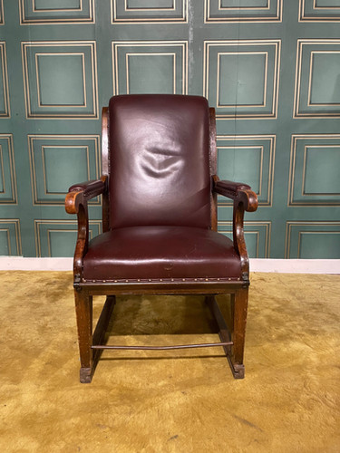 Vintage Medical Examination Armchair With Adjustable Foot Rest