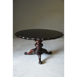 William IV Antique Rosewood Tilt Top Dining Table