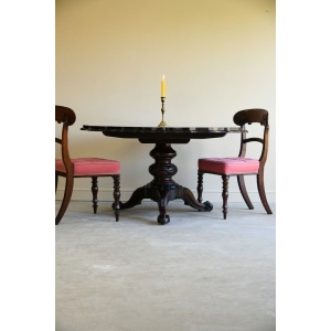 William IV Antique Rosewood Tilt Top Dining Table