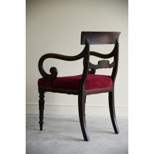 19th Century Mahogany Carver Chair
