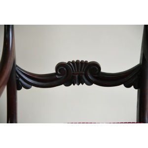 19th Century Mahogany Carver Chair