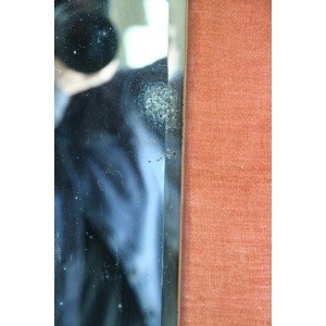 Victorian Pink Velvet Wall Mirror