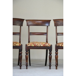 Set 4 Bar Back Mahogany Chairs